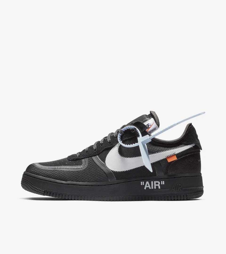 Off-White™ × NIKE の AIR FORCE 1 LOW “Black” が発売