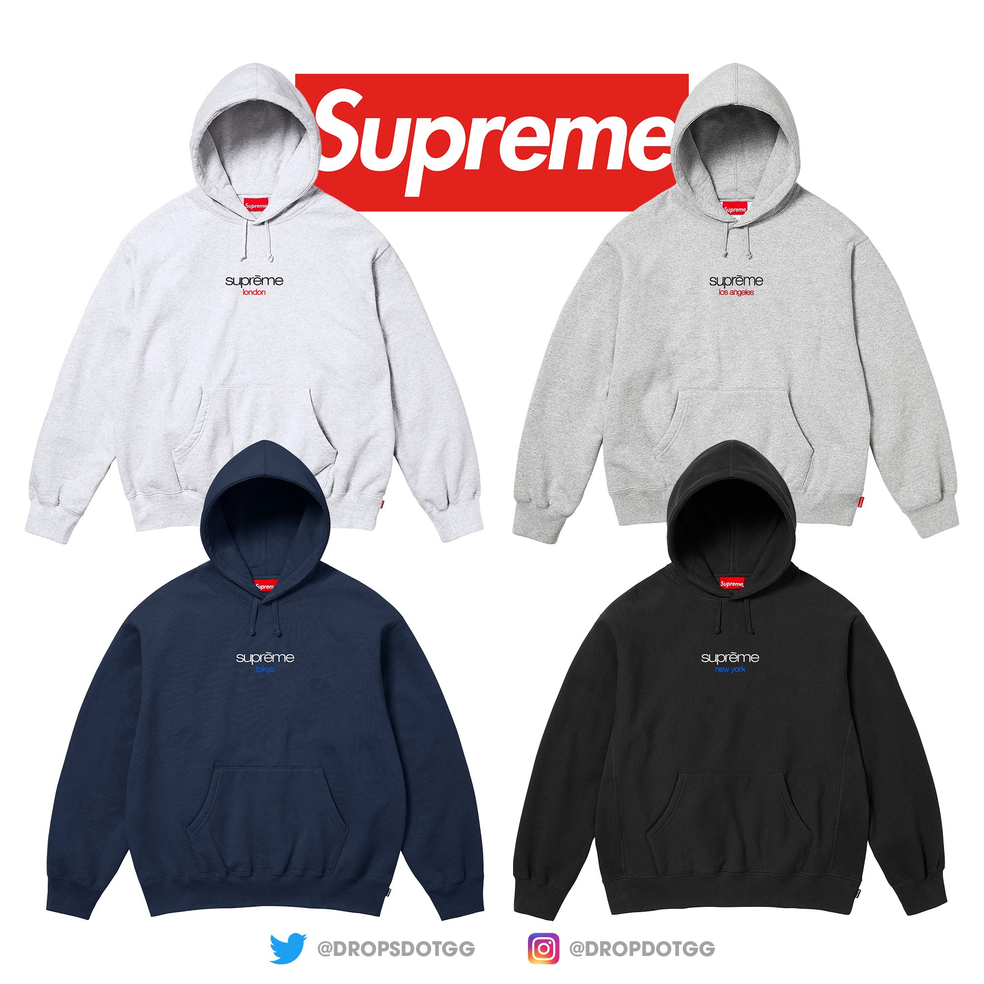 Supreme Classic Logo Shop Hoodies が今シーズン発売予定