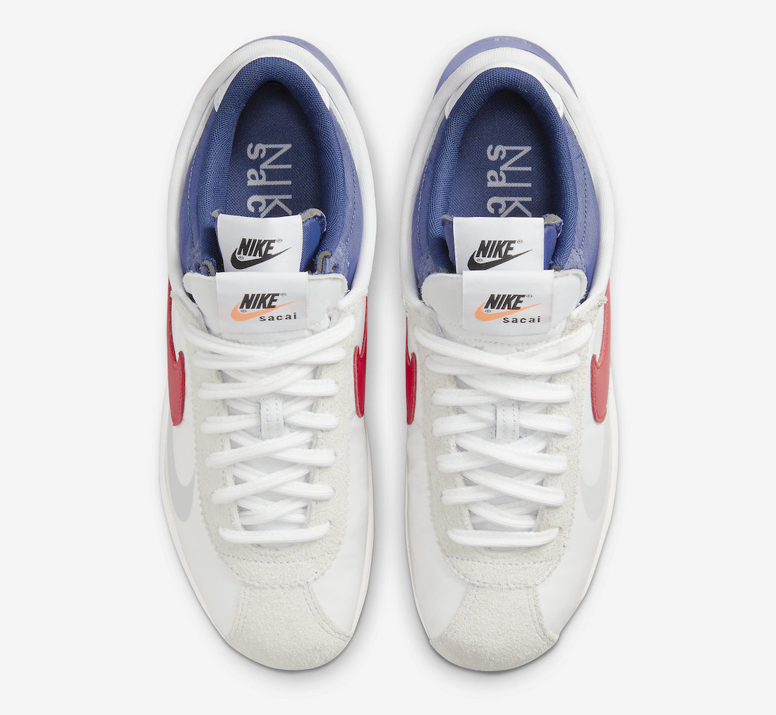 sacai × NIKE の ZOOM CORTEZ “White/University Red” が発売
