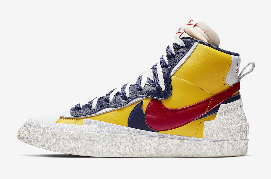 sacai × NIKE の BLAZER MID “Varsity Maize” が発売