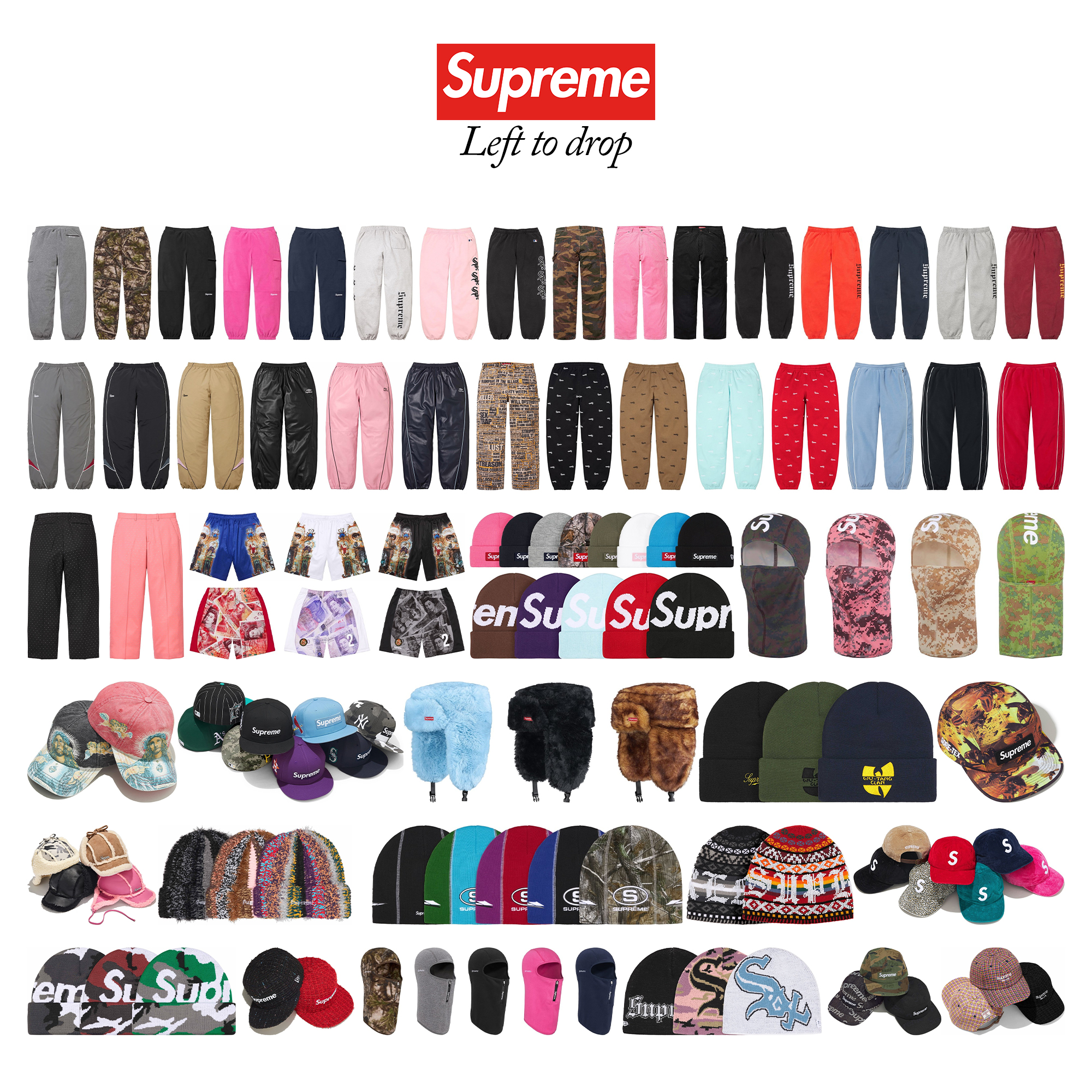 Supreme 2025年秋冬コレクションにおける残りの販売アイテム一覧が公開