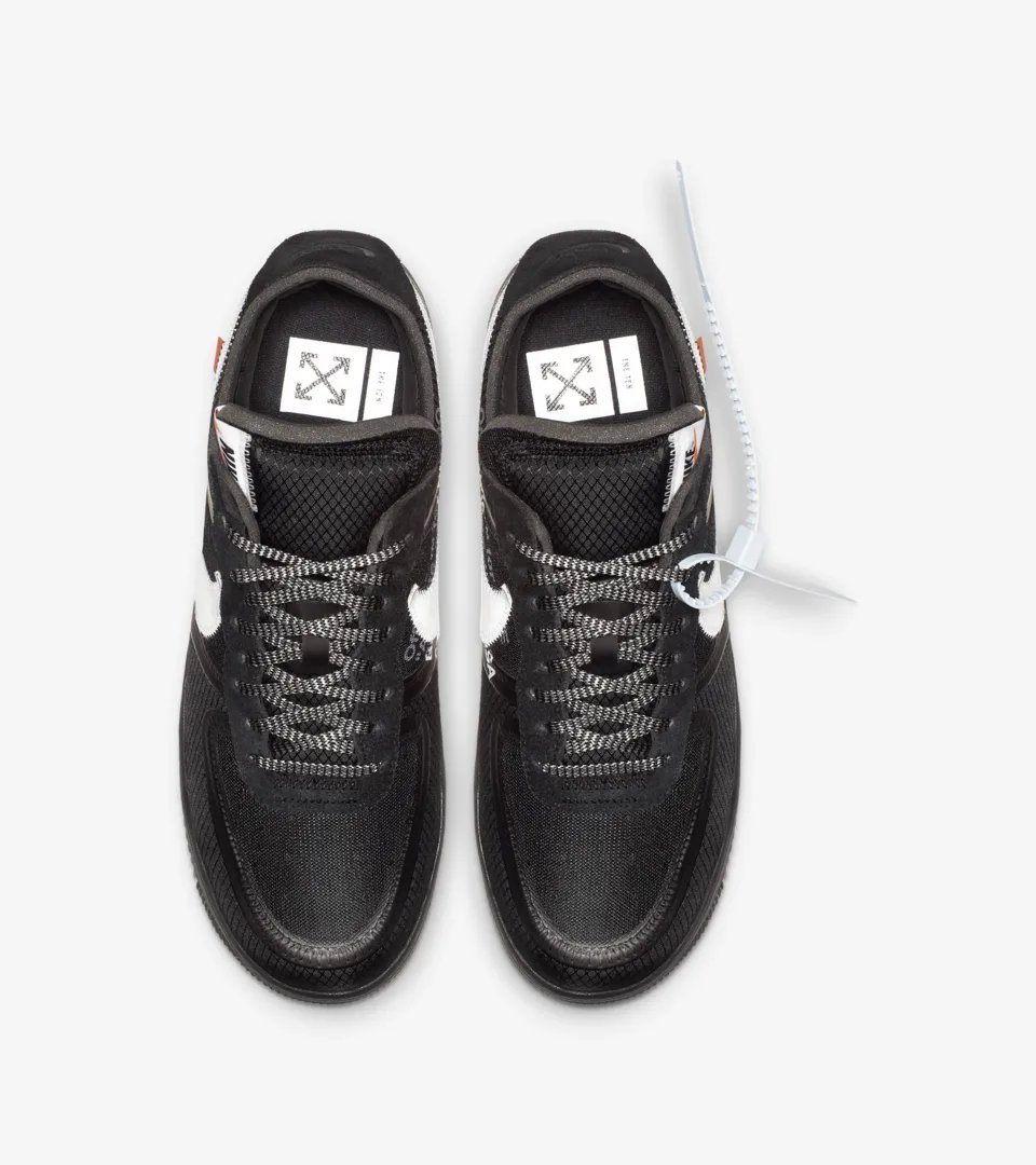 Off-White™ × NIKE の AIR FORCE 1 LOW “Black” が発売