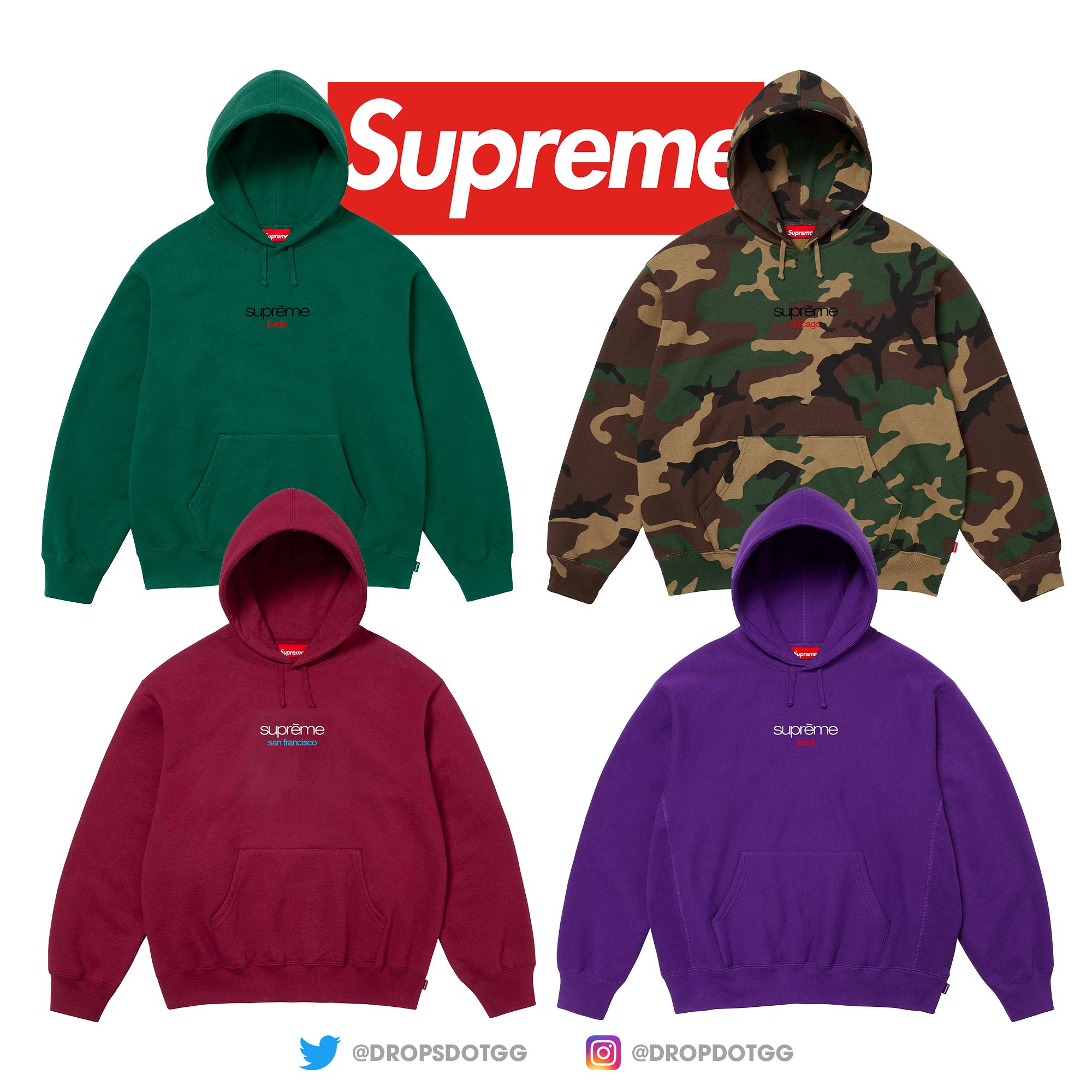 Supreme Classic Logo Shop Hoodies が今シーズン発売予定