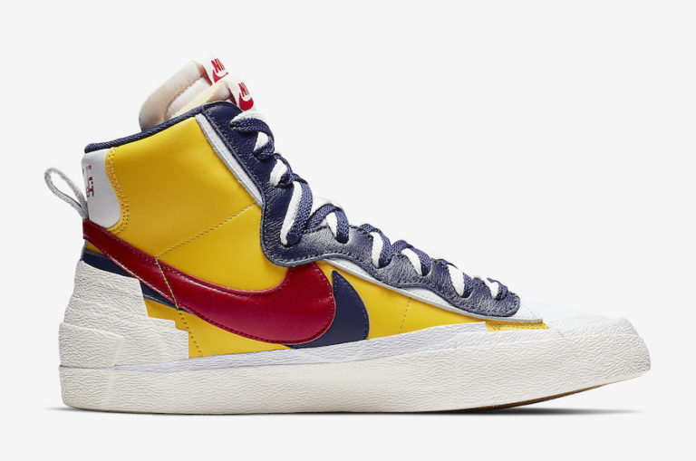 sacai × NIKE の BLAZER MID “Varsity Maize” が発売