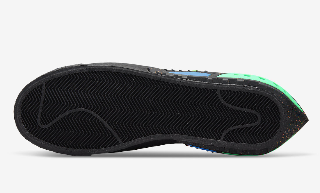 Off-White™ × NIKE の BLAZER LOW “Black/Electro Green” が発売