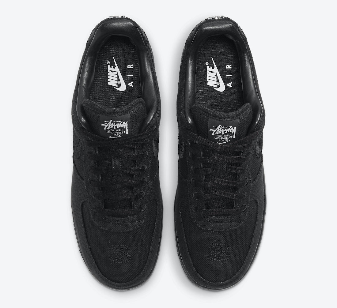 Stüssy × NIKE AIR FORCE 1 LOW "Triple Black" が発売