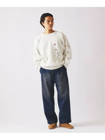 JOURNAL STANDARD relume × Champion による R.W Paint Splash Embroidery Sweat の先行予約が開始