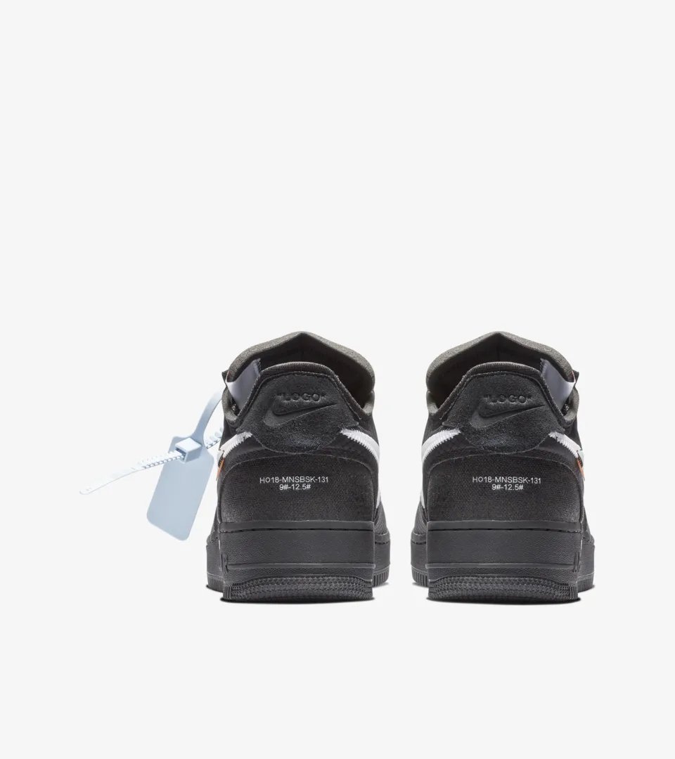 Off-White™ × NIKE の AIR FORCE 1 LOW “Black” が発売