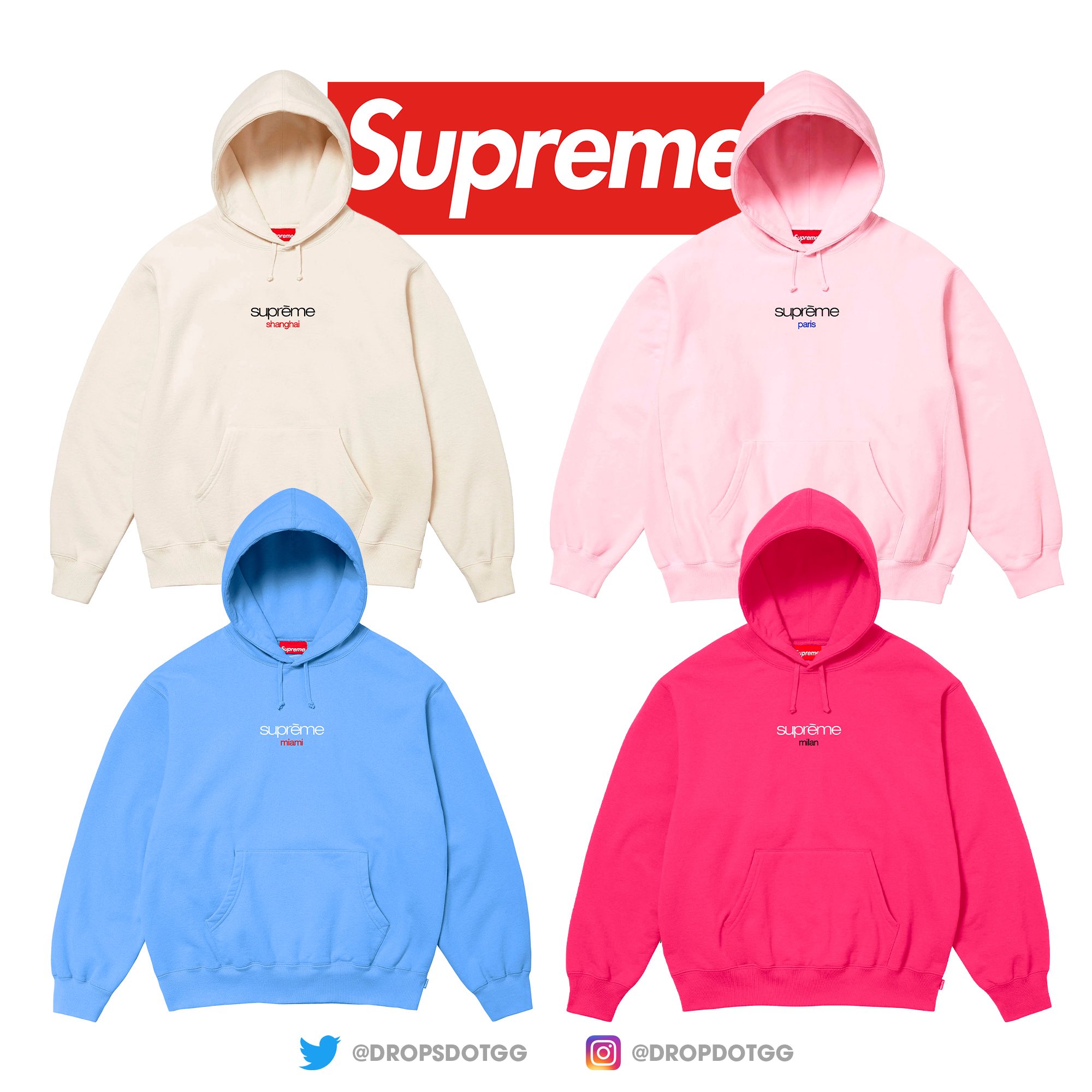 Supreme Classic Logo Shop Hoodies が今シーズン発売予定