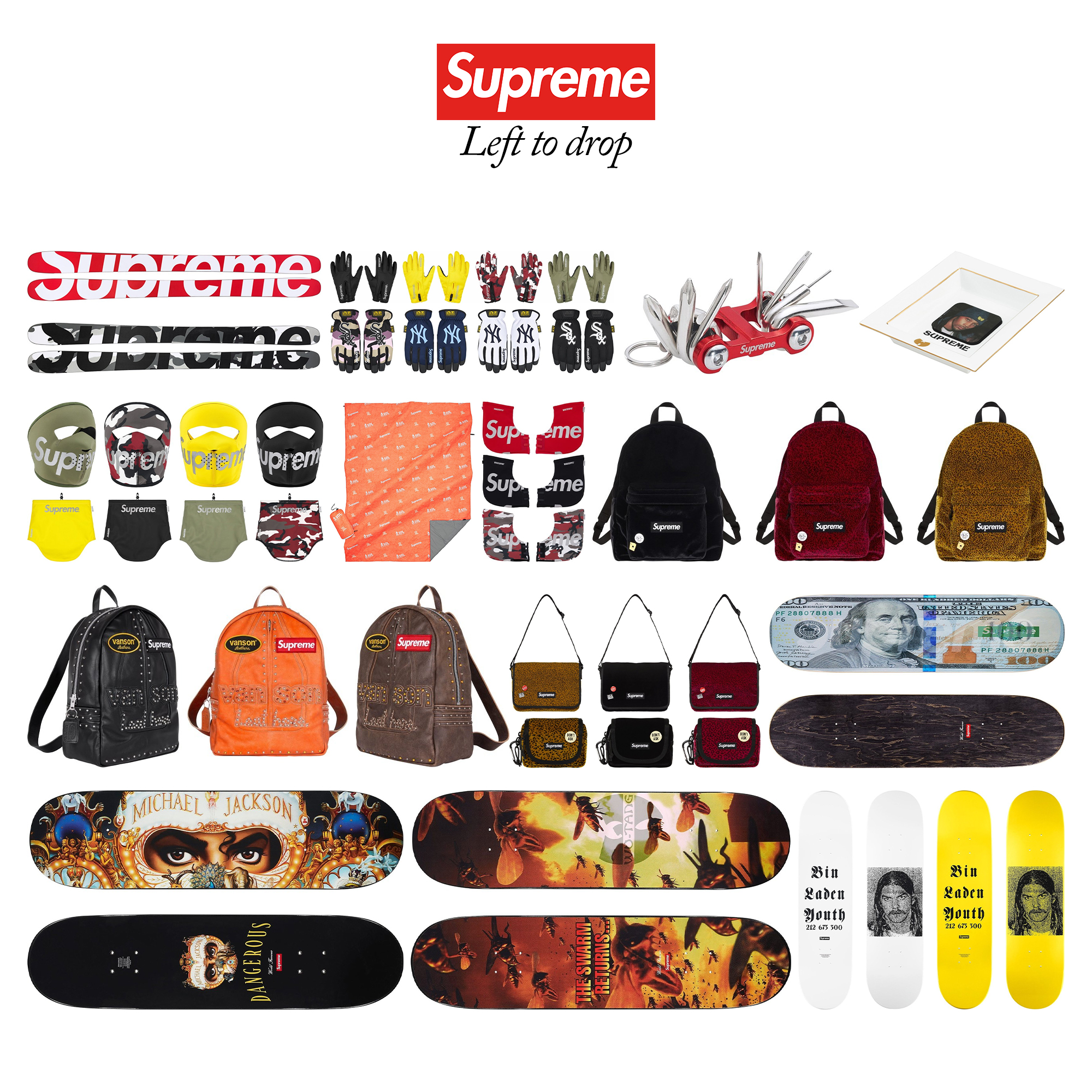Supreme 2025年秋冬コレクションにおける残りの販売アイテム一覧が公開
