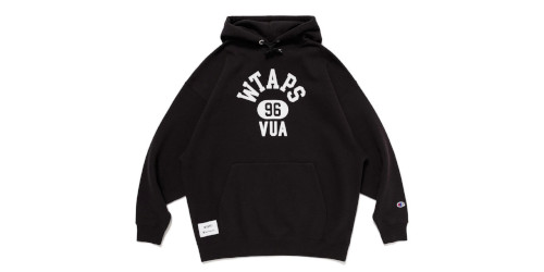 トップス WTAPS Champion Academy Hooded CTPL Black WTAPS x Champion Academy Hooded L black