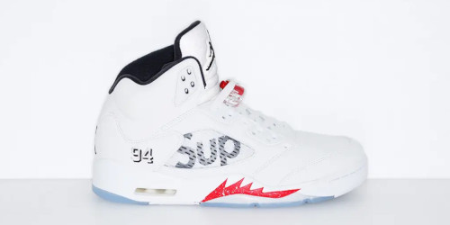 Supreme ジョーダンコラボ Supreme x NIKE の AIR JORDAN 5 “White” が発売 - Yakkun