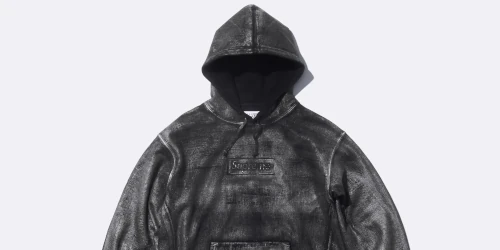 Supreme × MM6 Maison Margiela の Foil Box Logo Hooded Sweatshirt "Black" が発売