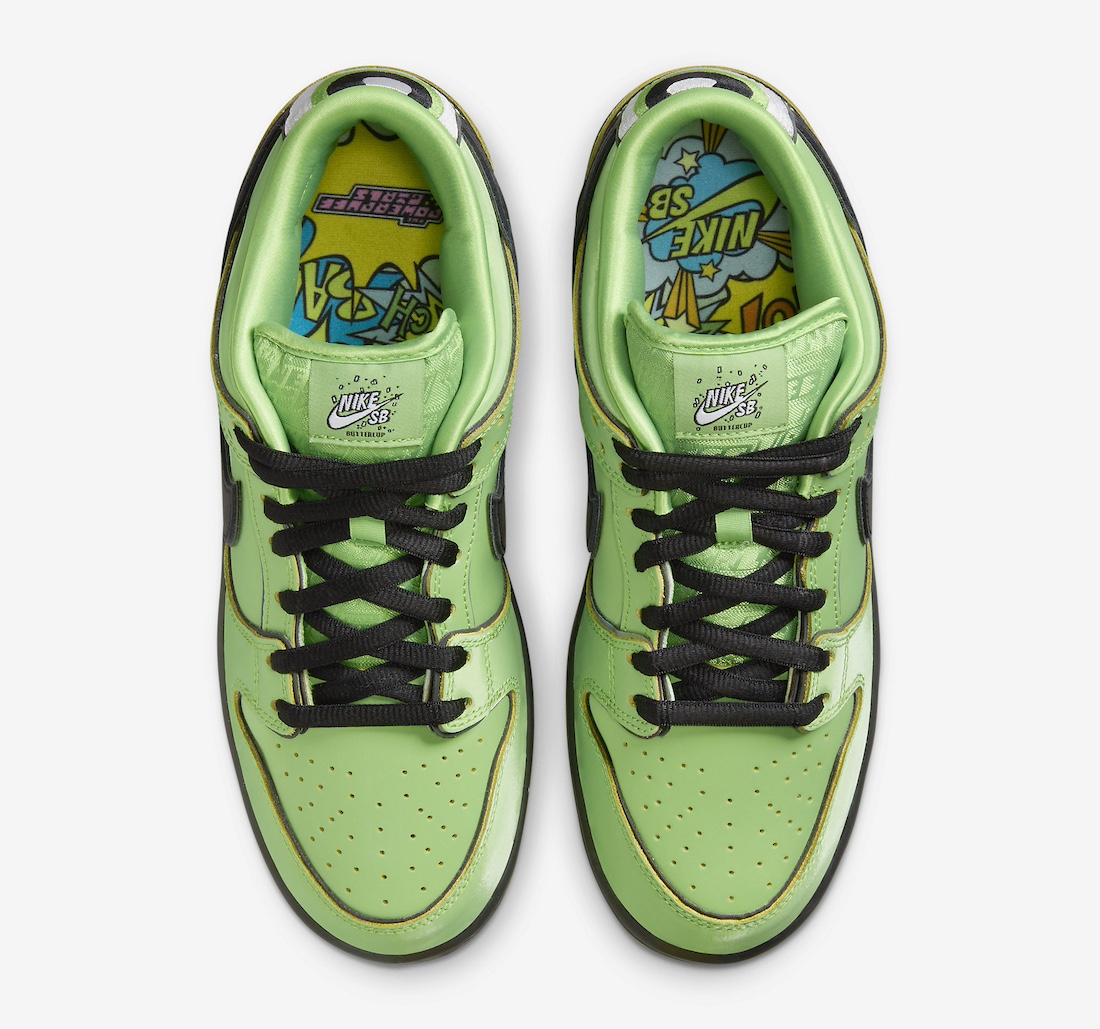The Powerpuff Girls × NIKE SB の DUNK LOW “Buttercup” が発売