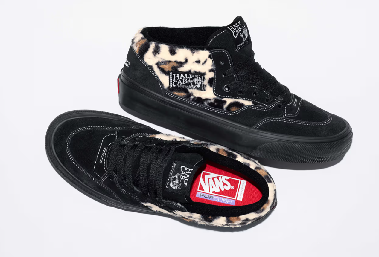 Supreme × VANS の LEOPARD HALF CAB "Black" が発売