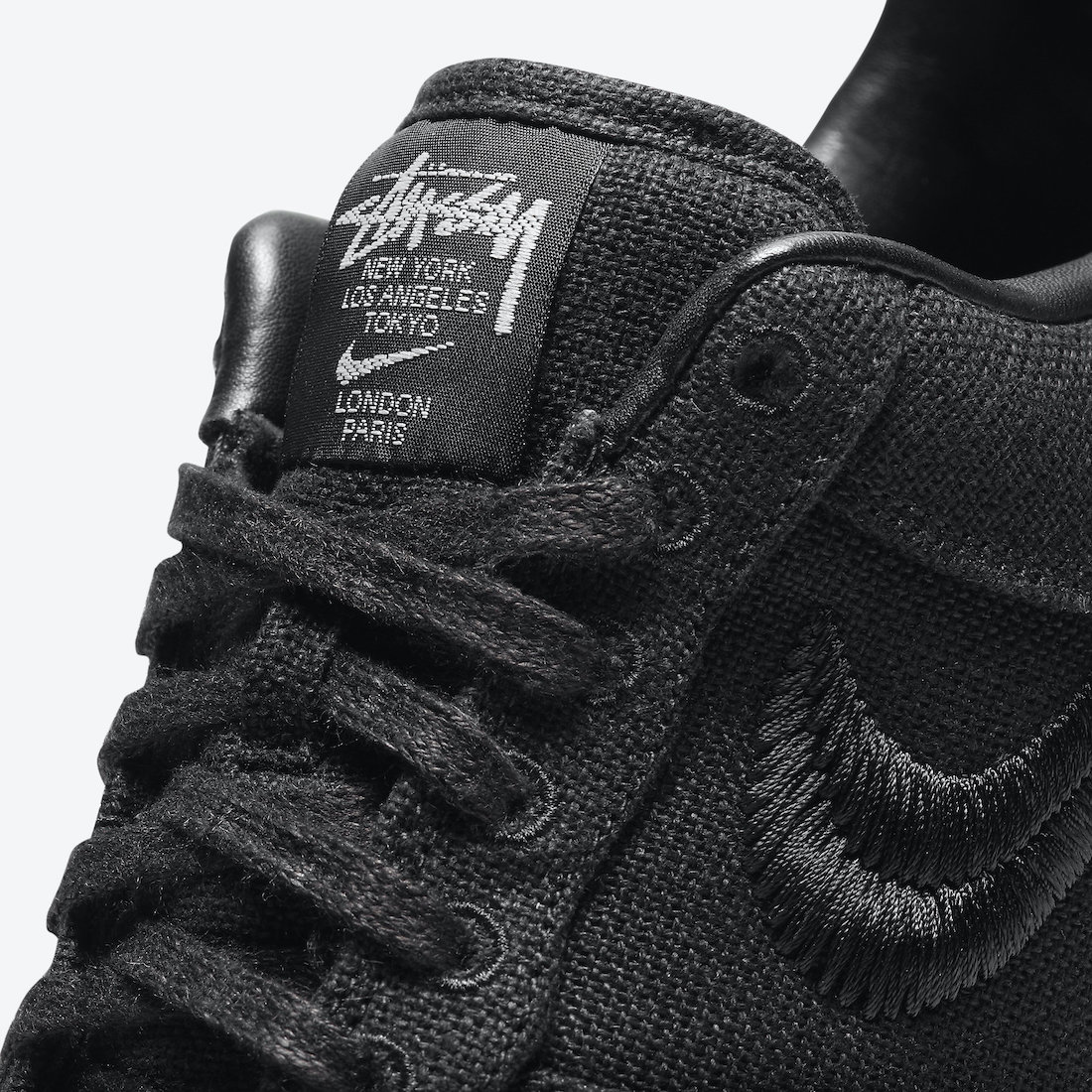 Stüssy × NIKE AIR FORCE 1 LOW "Triple Black" が発売