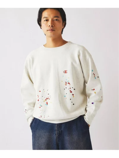 JOURNAL STANDARD relume × Champion による R.W Paint Splash Embroidery Sweat の先行予約が開始