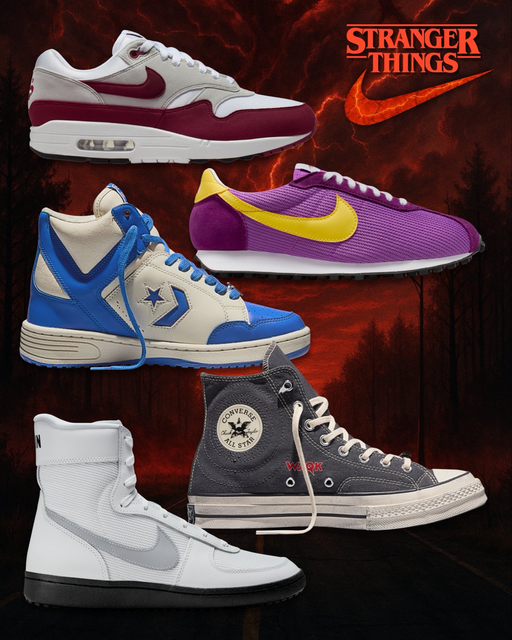 Stranger Things × NIKE の最新ビンテージコレクションが12月4日(木)に発売予定