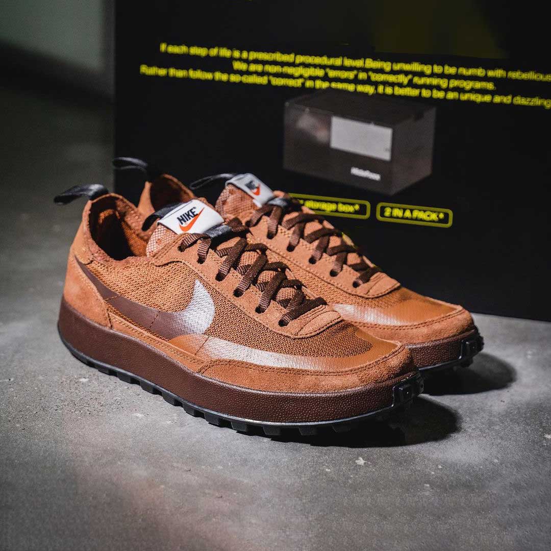 Tom Sachs × NIKE の GENERAL PURPOSE SHOE "Brown" が発売