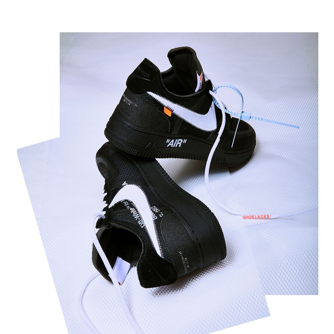 Off-White™ × NIKE の AIR FORCE 1 LOW “Black” が発売