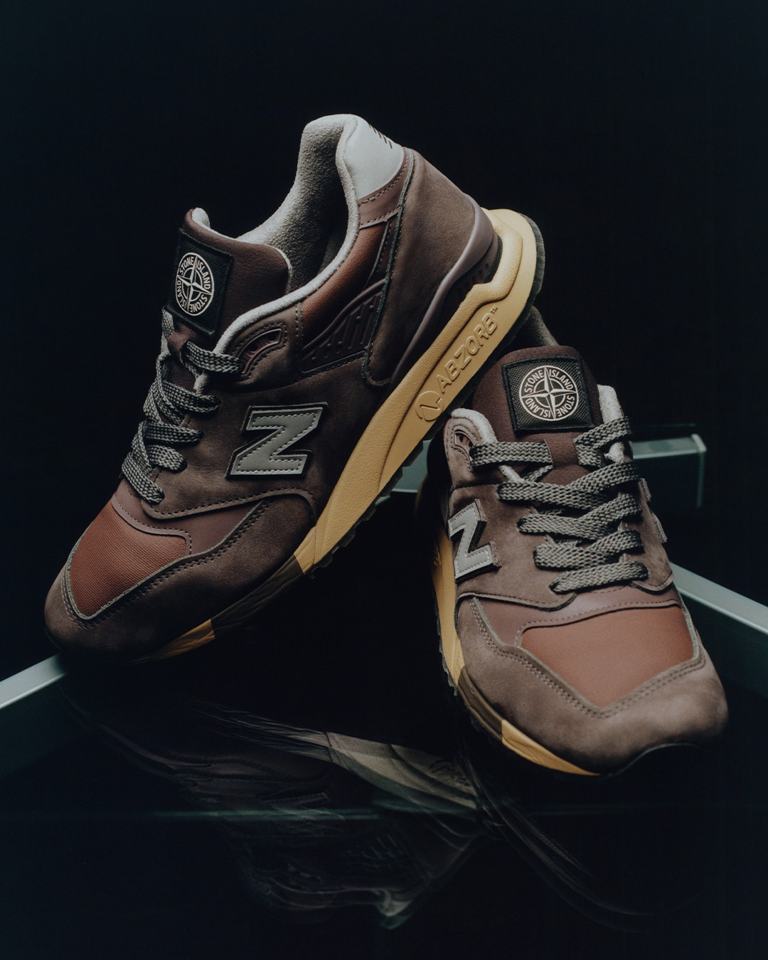 Stone Island × New Balance 998 "Raso Gommato"