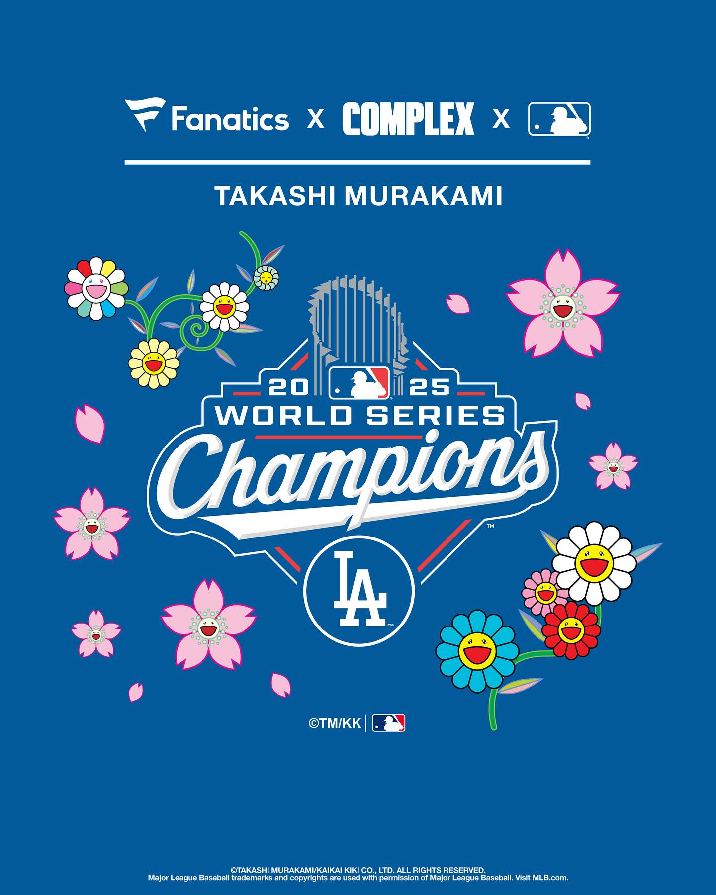 村上隆 × ドジャース × MLB “World Series Champions Collection 2025” が発売