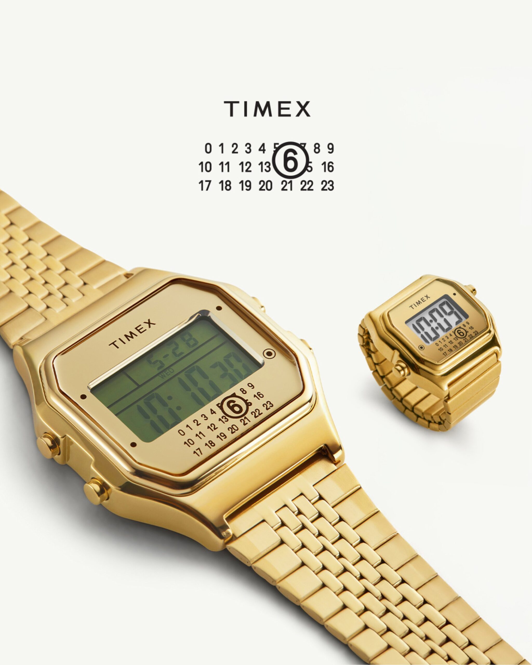 MM6 Maison Margiela × TIMEX T80 リングウォッチ、T80 ギフトセット が11月17日(月)10:00~発売