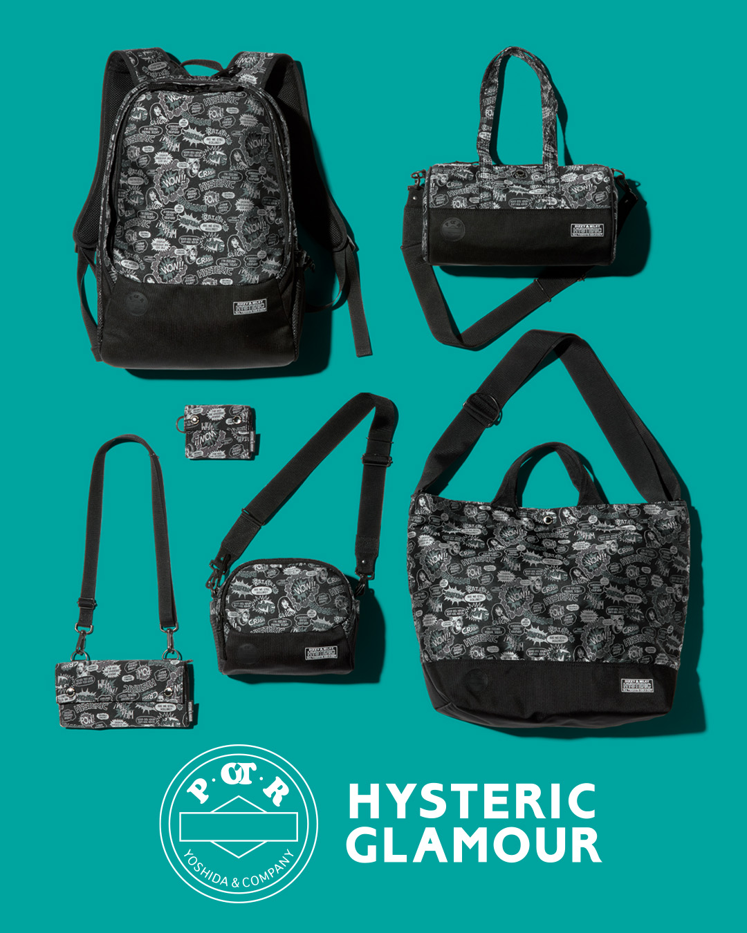 吉田カバン 創業90周年を記念した HYSTERIC GLAMOUR × POTR の初コラボが11月29日(土)発売