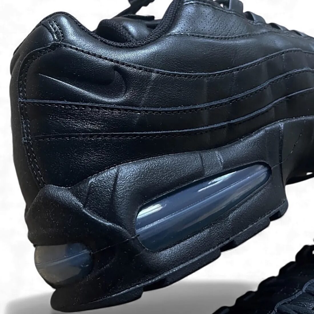 NIKE AIR MAX 95 BIG BUBBLE "Leather Triple Black"