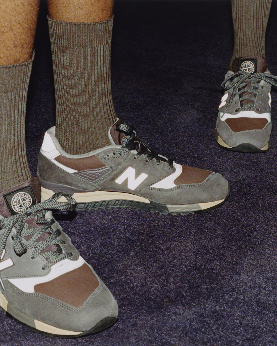 Stone Island × New Balance 998 "Raso Gommato"
