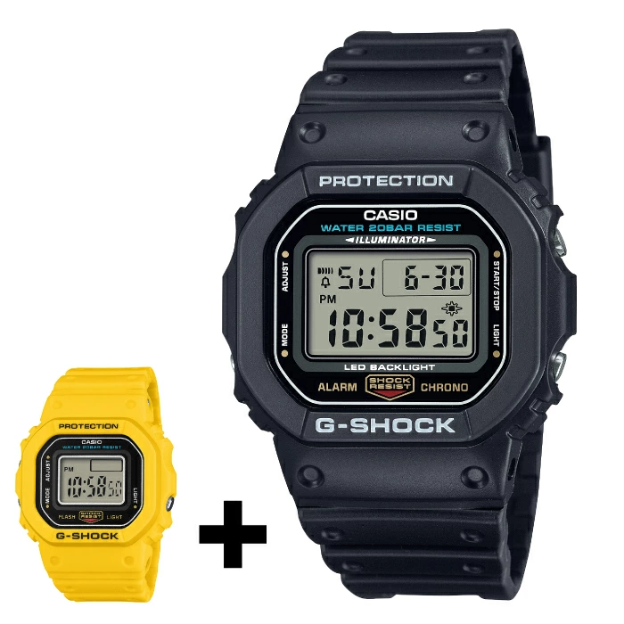 G-SHOCK nano DWN-5600 と G-SHOCK DW-5600UE-1JF のセット販売が実施