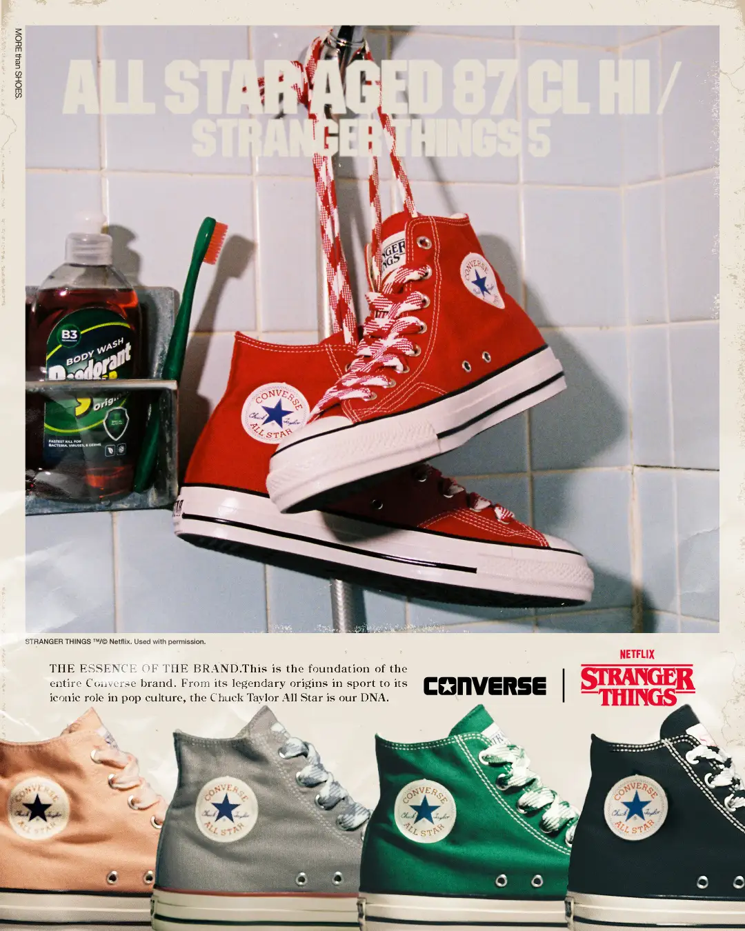 CONVERSE × Stranger Things のコラボスニーカーが11月27日(木)発売