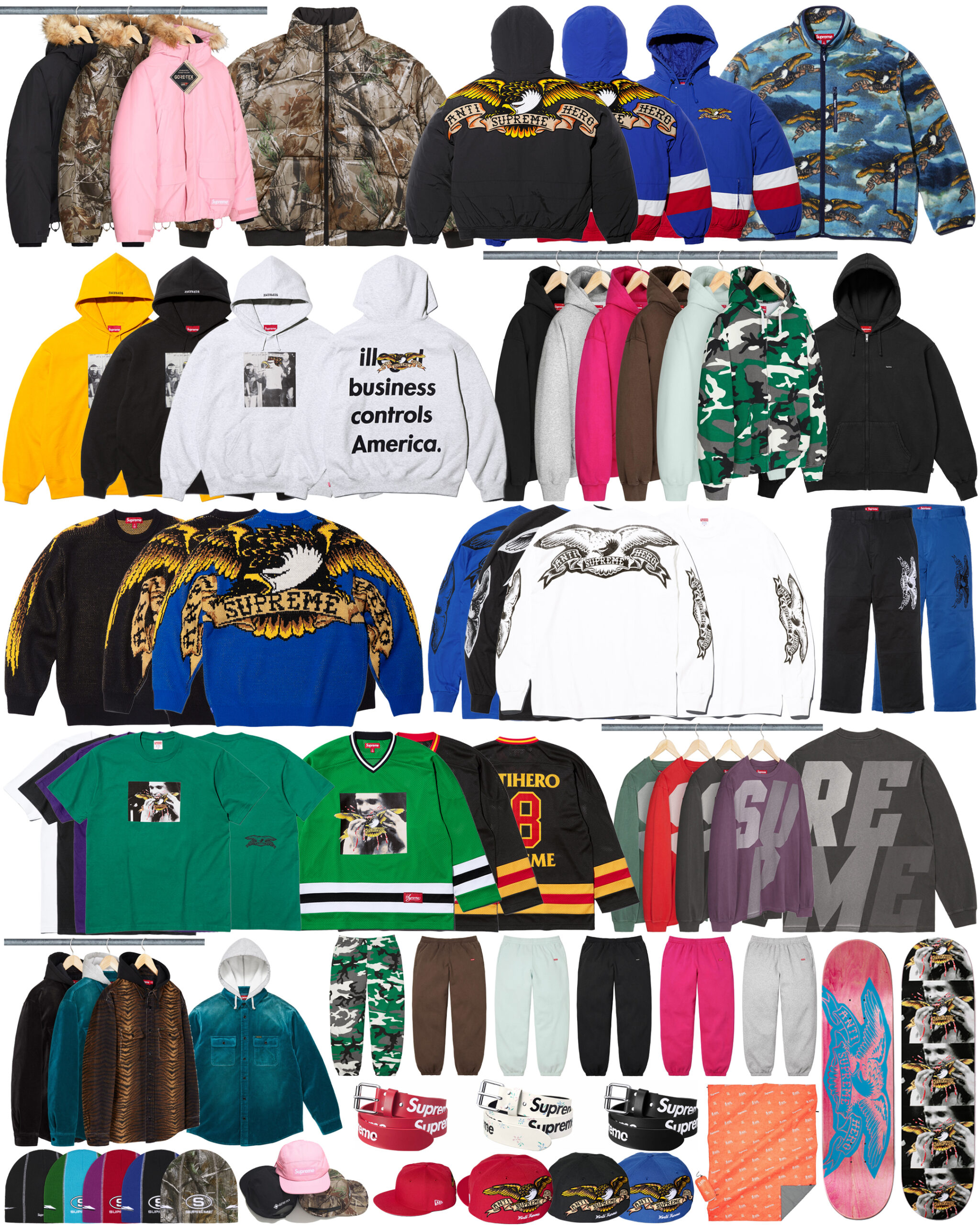 Supreme 2025年秋冬コレクション WEEK12 のドロップリストが公開