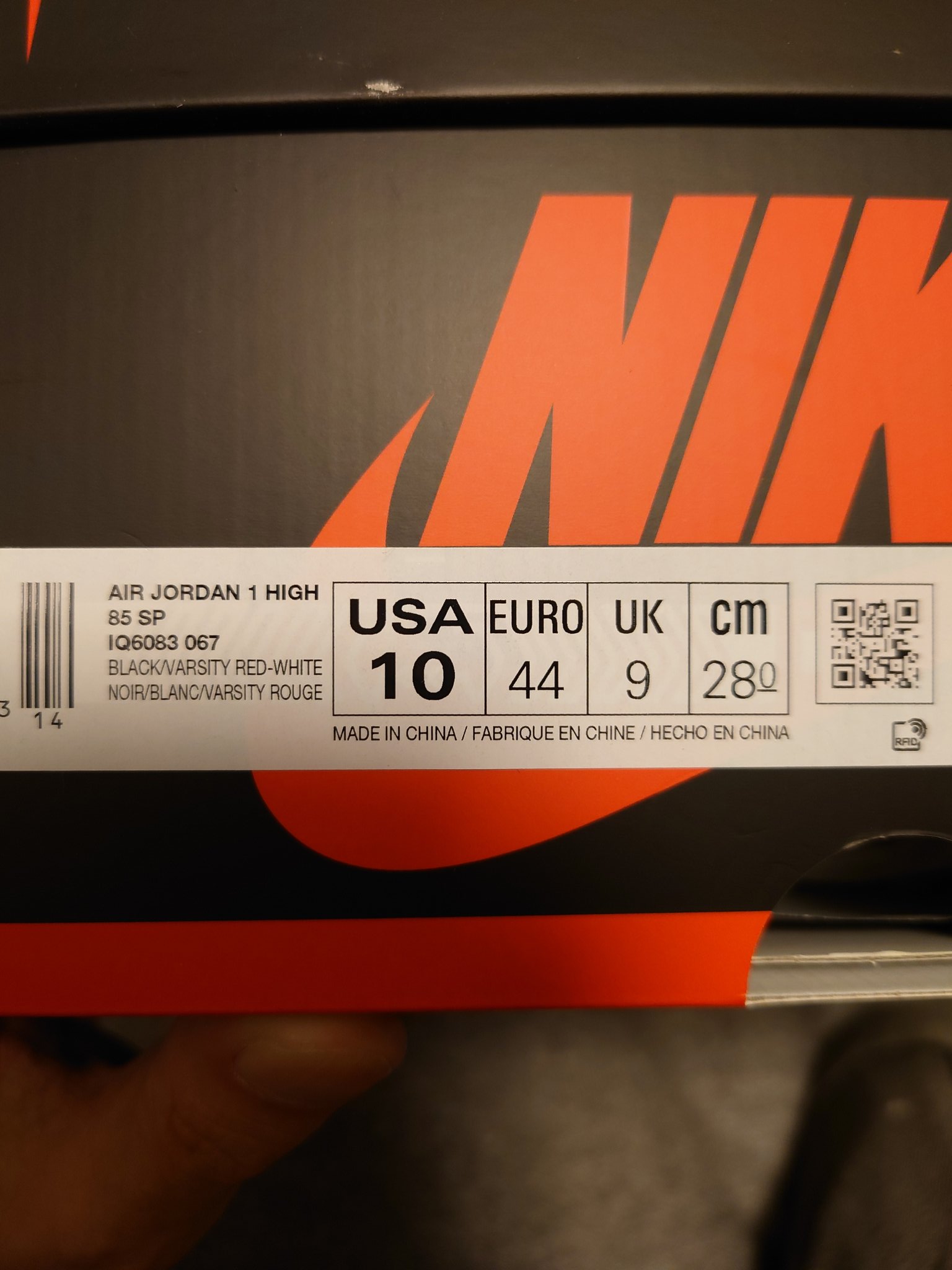 NIKE AIR JORDAN 1 HIGH '85 SP “Bred” の2月販売モデルとの変更点が判明