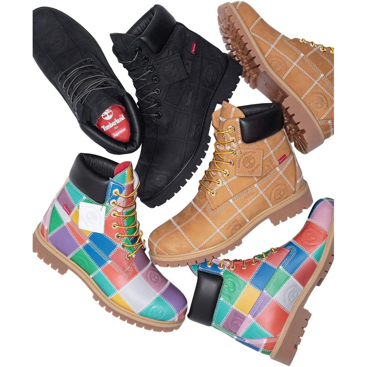Supreme®/Timberland® Patchwork Premium Waterproof Boot