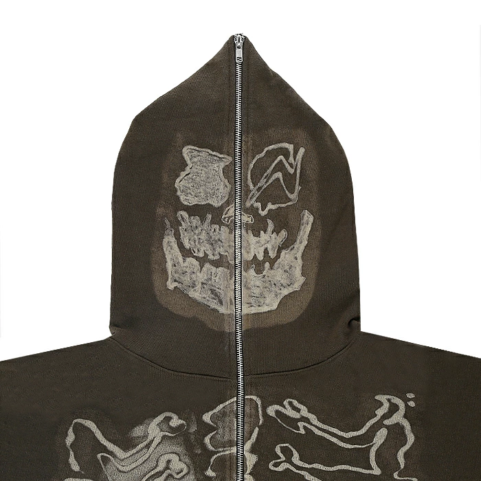 Travis Scott × fragment design の Skeleton Graffiti Full Zip Hoodie が発売