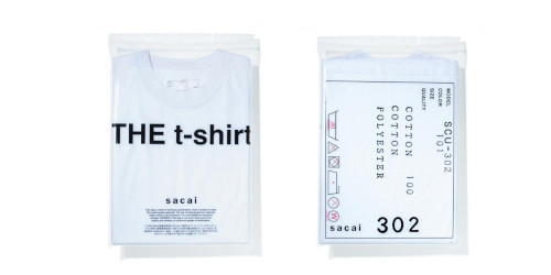 sacai のパックTシャツ “THE t-shirt” 第2弾が11月21日(金)発売
