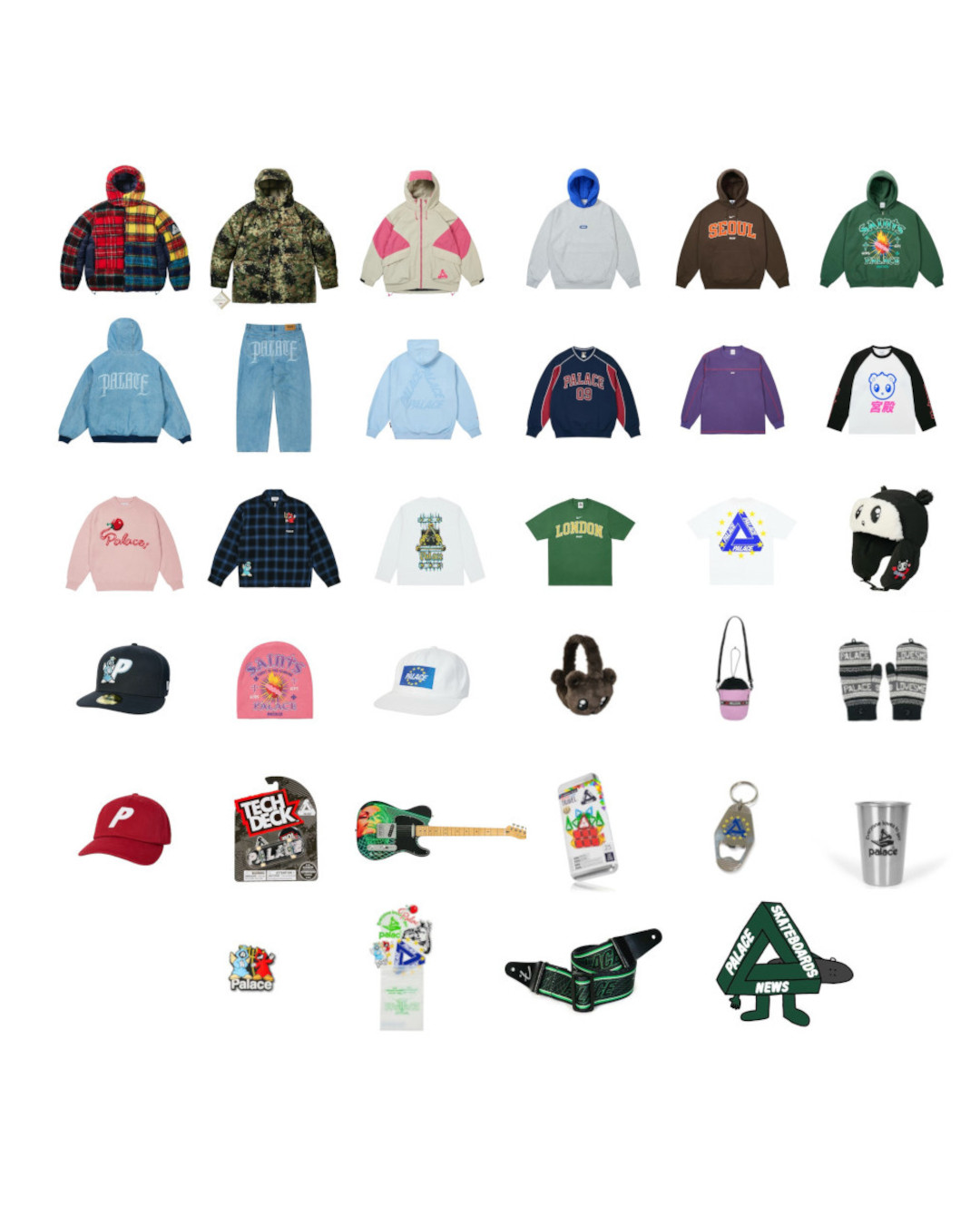 PALACE 2025年ホリデーコレクション WEEK1 の販売価格が公開