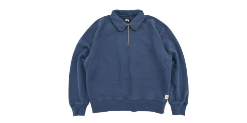 Stüssy の Fleece Raglan Zip Mock が17％OFF で発売