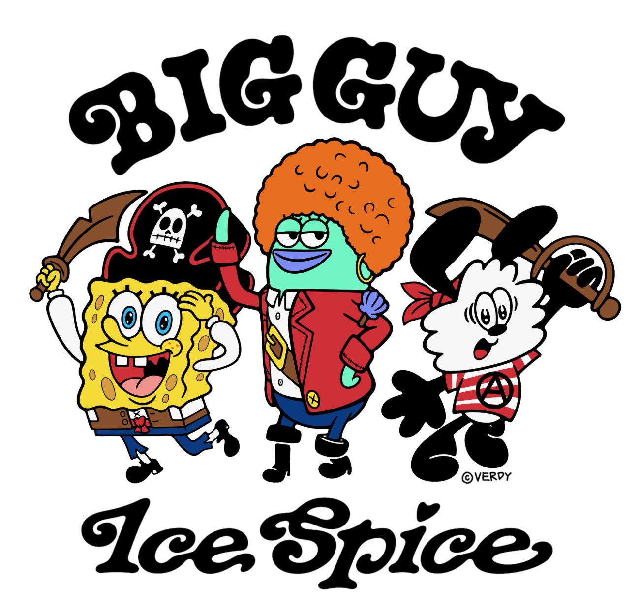 VERDY × ラッパー Ice Spice × スポンジボブ のトリプルコラボアイテムが発売予定