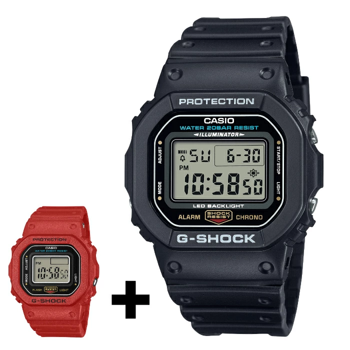 G-SHOCK nano DWN-5600 と G-SHOCK DW-5600UE-1JF のセット販売が実施