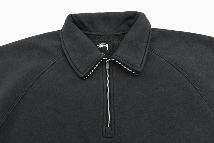 Stüssy の Fleece Raglan Zip Mock が17％OFF で発売