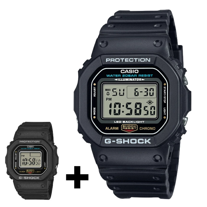 G-SHOCK nano DWN-5600 と G-SHOCK DW-5600UE-1JF のセット販売が実施