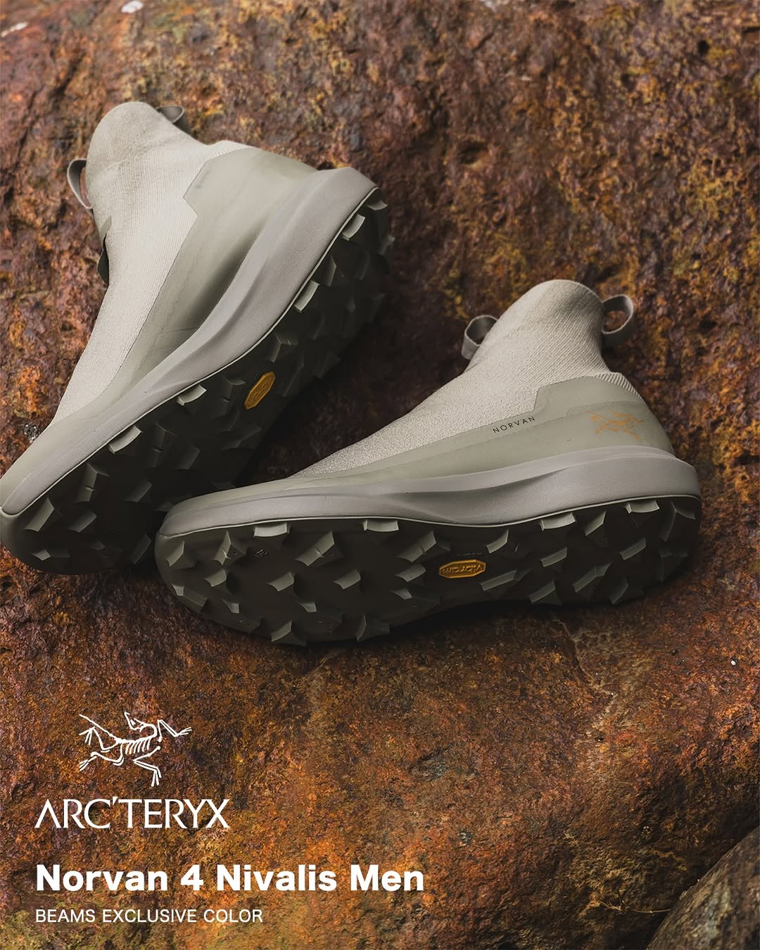 BEAMS × ARC’TERYX の新作エクスクルーシブモデル Norvan 4 Nivalis Men が11月8日(土)発売