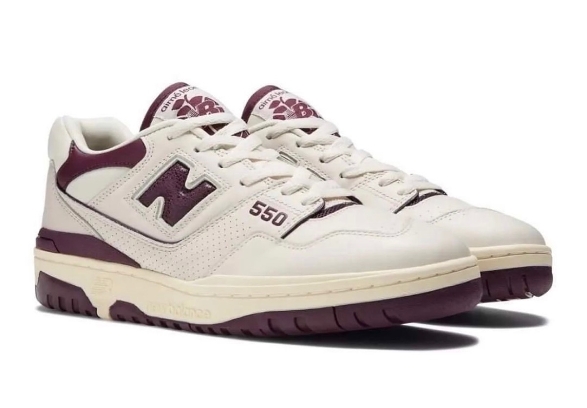 Aimé Leon Dore × New Balance の 550 "White/Purple" が発売