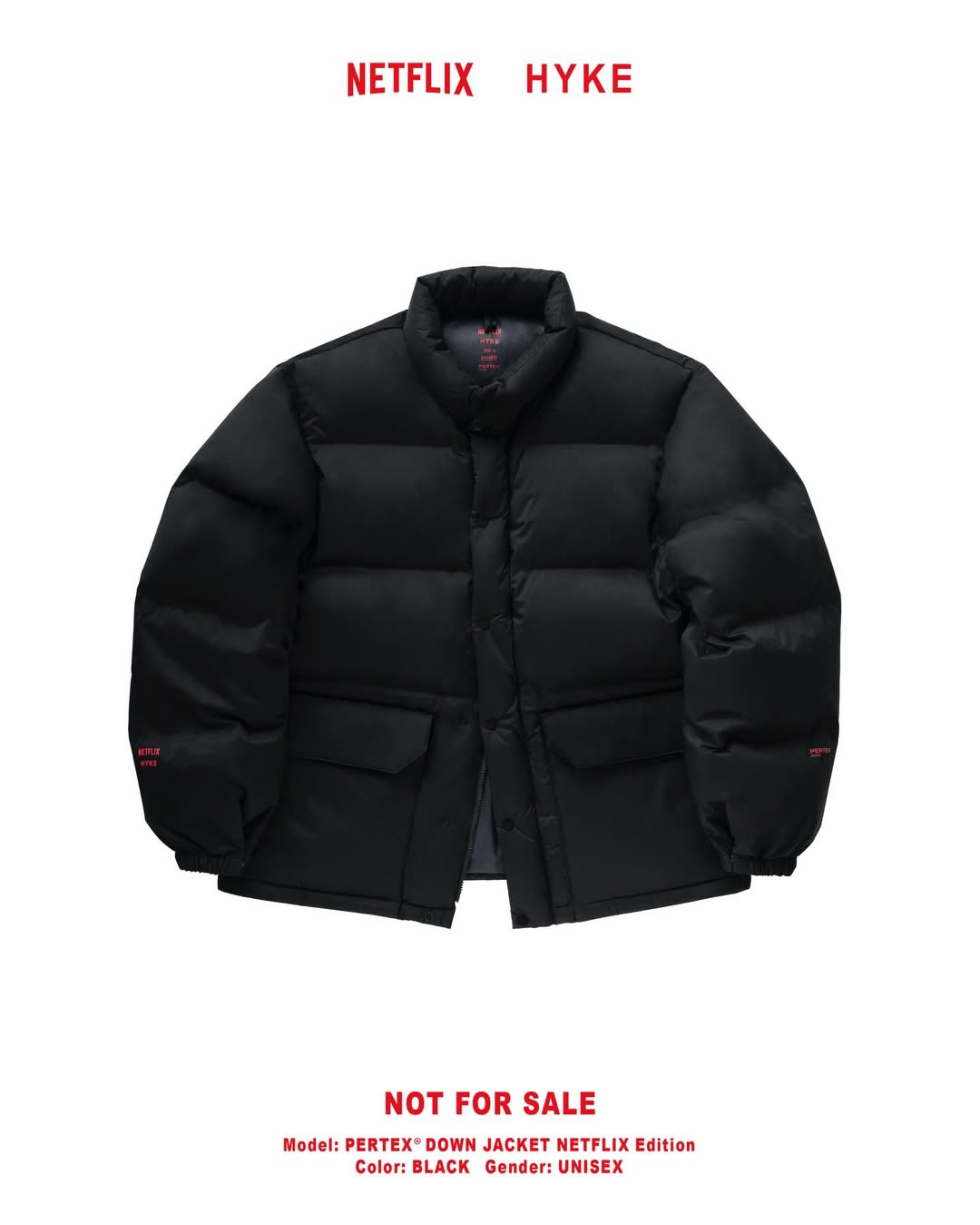 HYKE × Netflix のコラボアイテムが公開