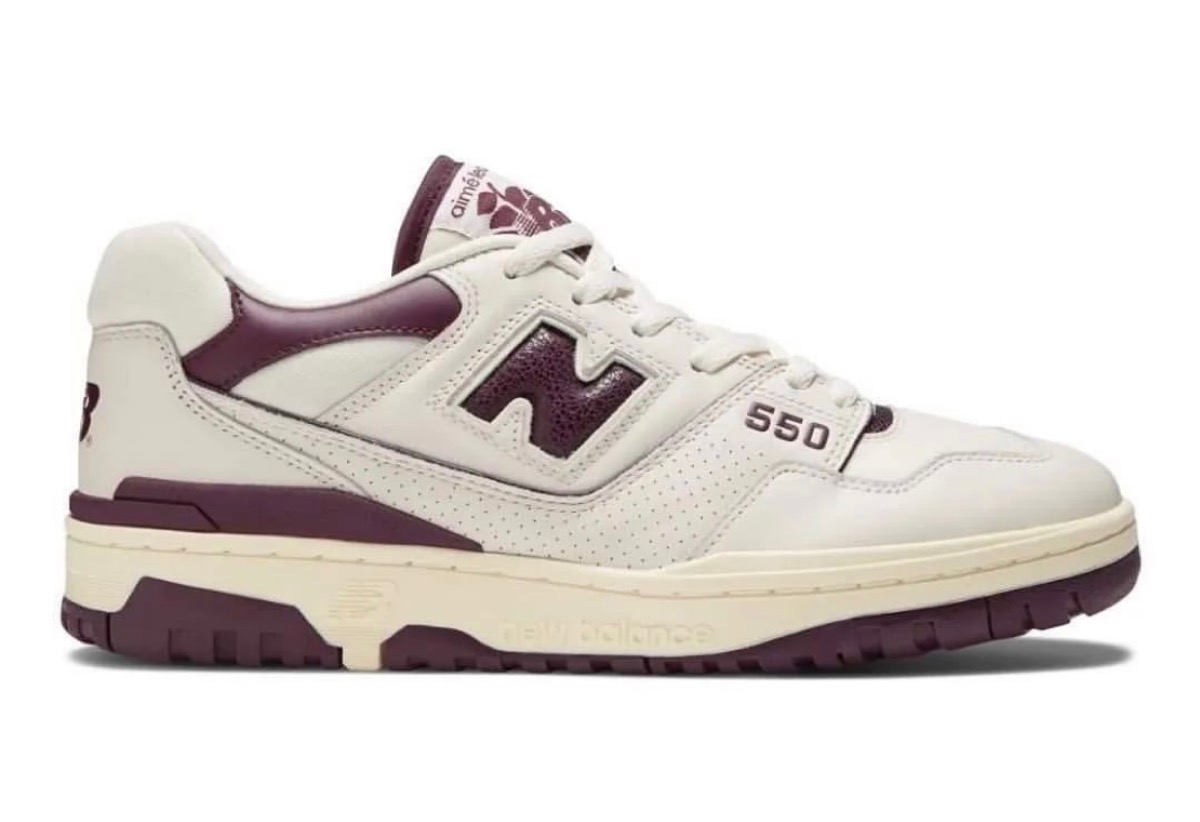 Aimé Leon Dore × New Balance の 550 "White/Purple" が発売