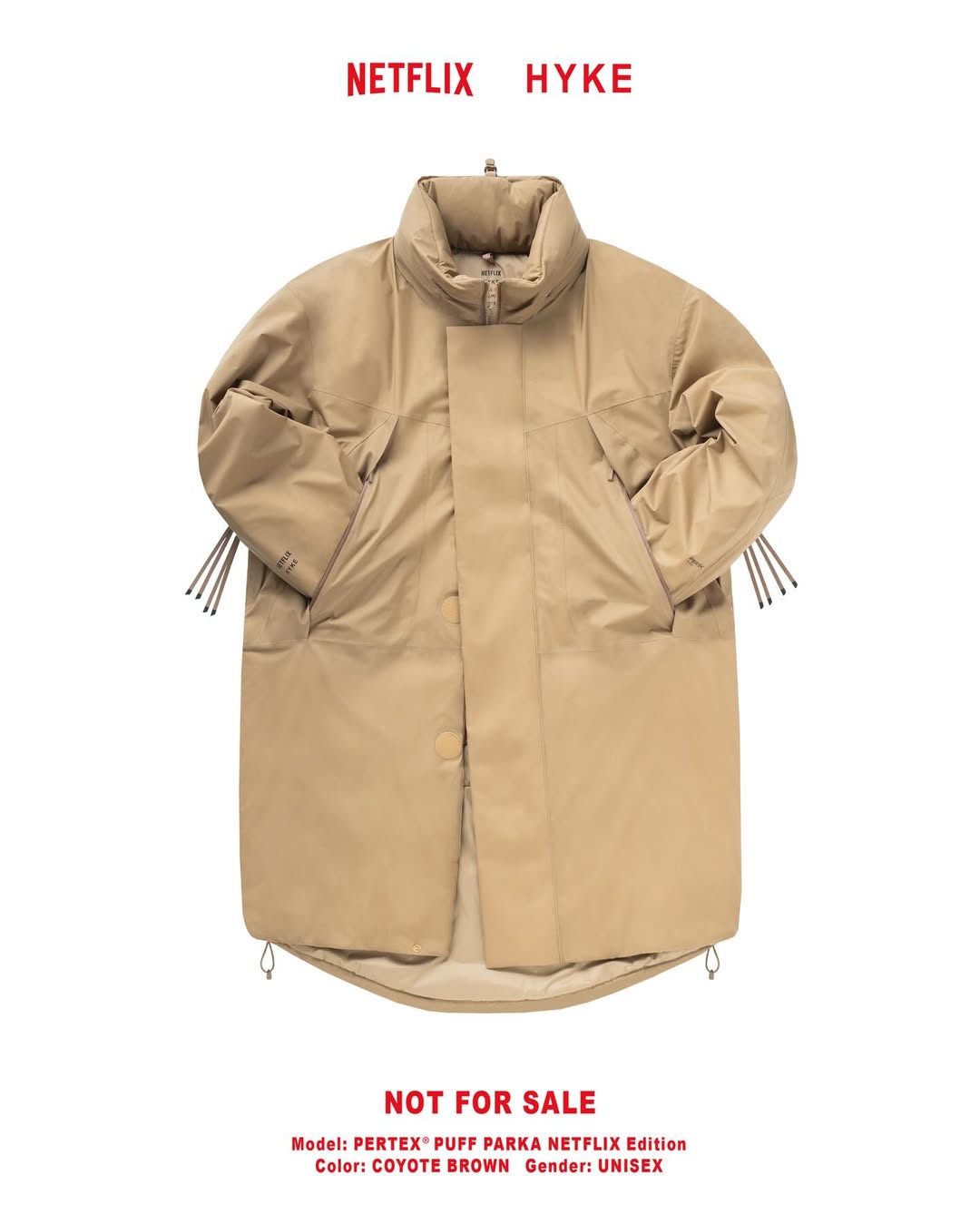 HYKE × Netflix のコラボアイテムが公開