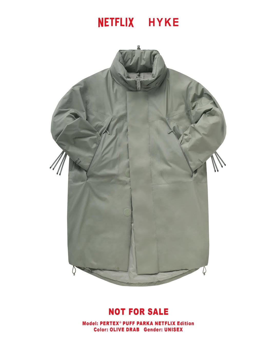 HYKE × Netflix のコラボアイテムが公開