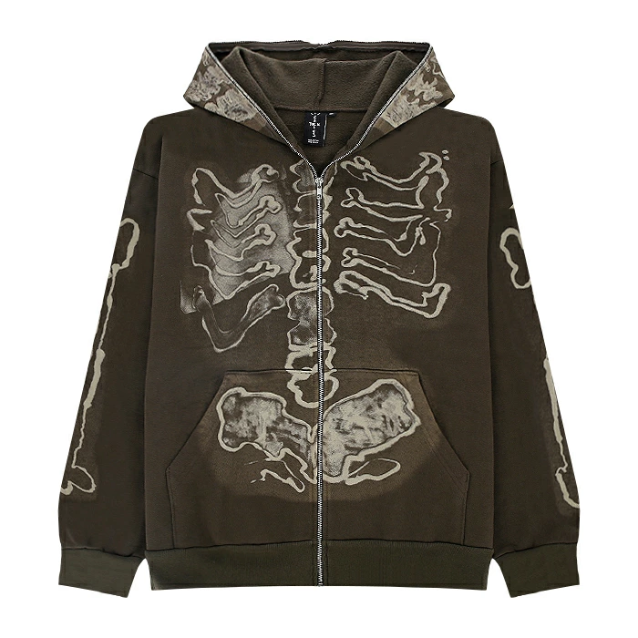 Travis Scott × fragment design の Skeleton Graffiti Full Zip Hoodie が発売